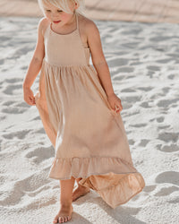 Tessa Maxi (natural pink linen) FINAL SALE