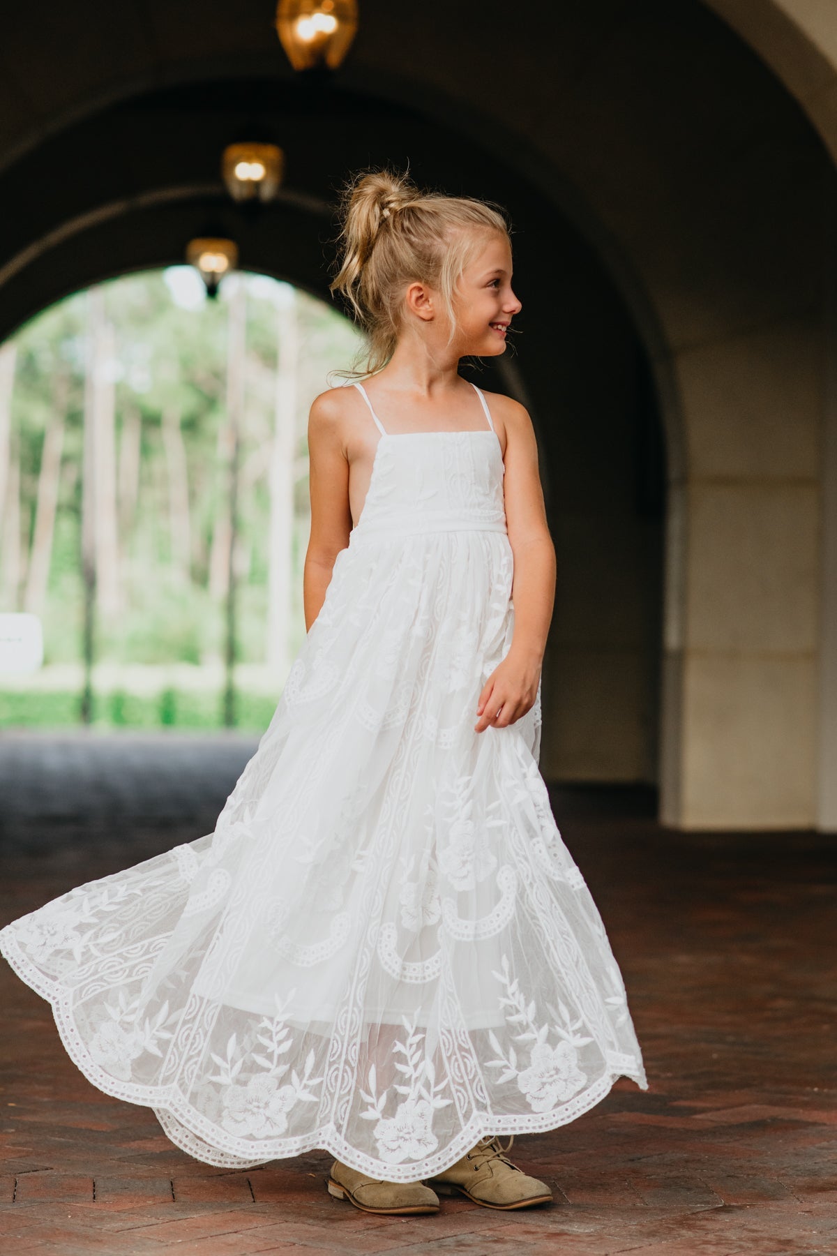 Madeline Lace Dress (white)
