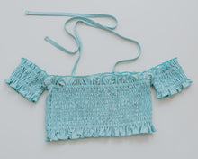 Load image into Gallery viewer, Smocked Sleeve Set - Sky Blue