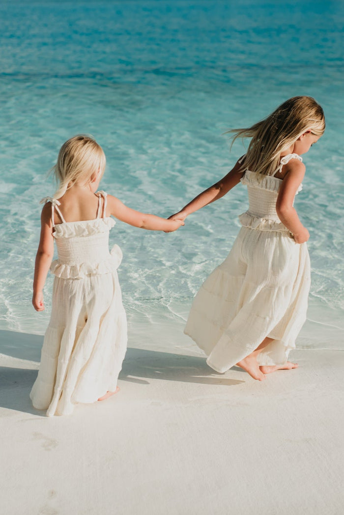 INDIE BLUE Separates Bella Maxi Pants (light ivory muslin)