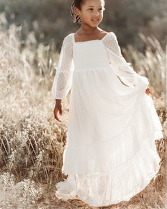 Jolene Dress (white swiss dot)