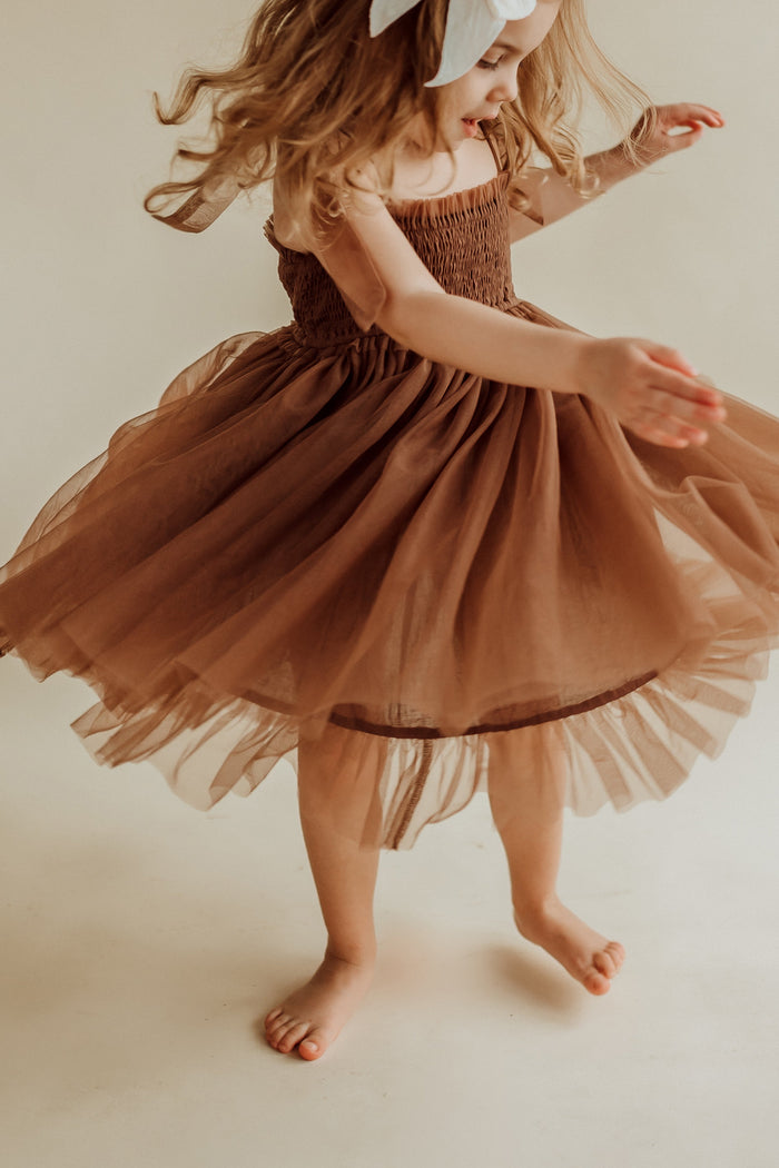 Isa Dress (cedar tulle) 8Y