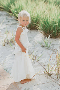 SS Girl's Bottoms Bella Maxi Pants (light ivory muslin)