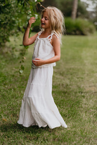 SS Girl's Bottoms Bella Maxi Pants (light ivory muslin)