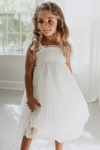 SS Girl's Dress Juliet Dress (antique ivory tulle)