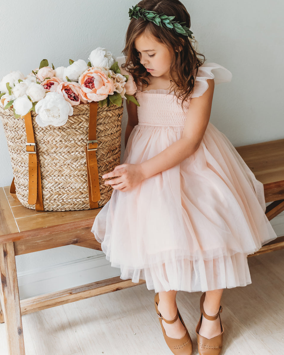 SS Girl's Dress Juliet Dress (blush tulle)