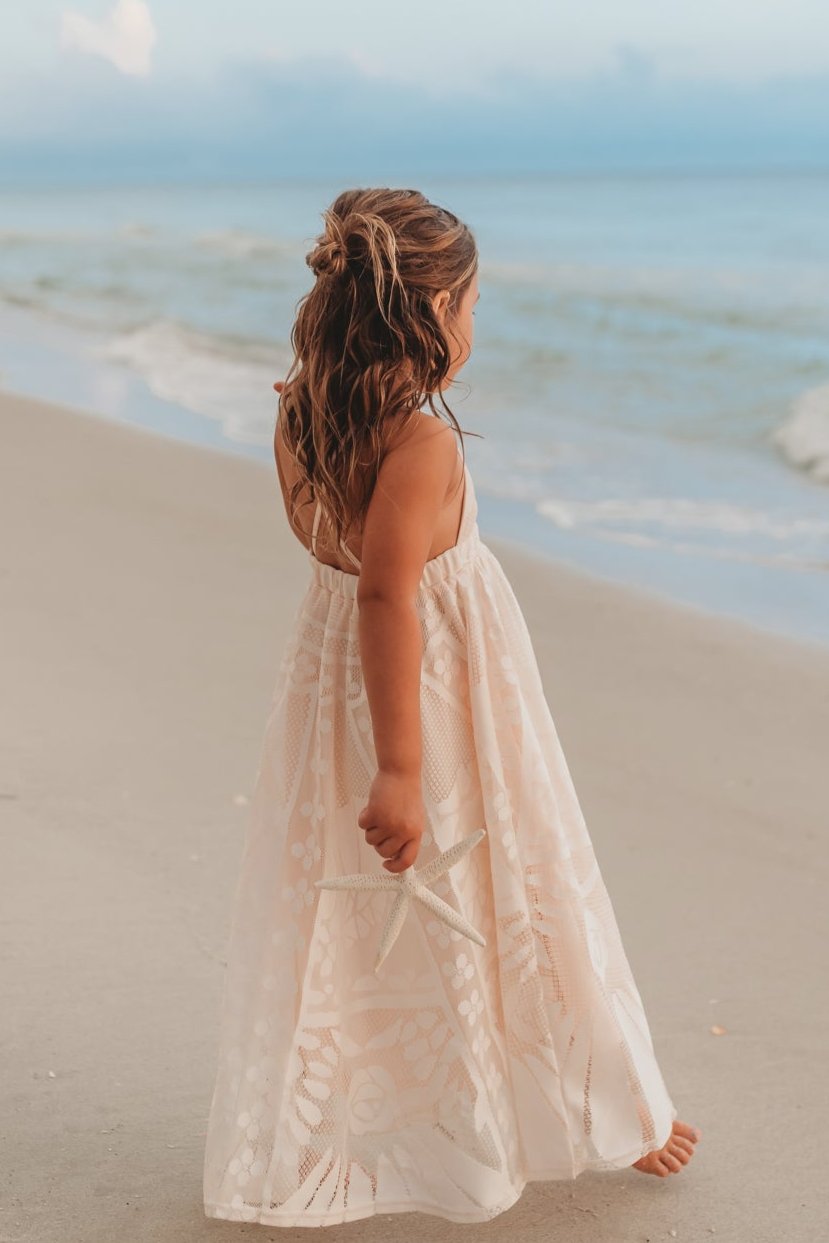 SS Girl's Dress Phoebe Lace Dress (ivory)