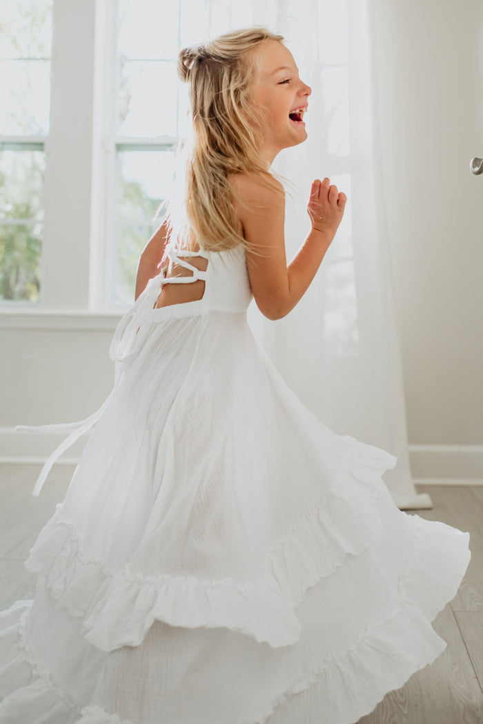 SS Girl's Dress Wendy Dress (white muslin)
