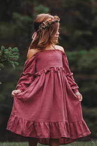 SS Girl's Dress Pippa Dress (rose muslin)
