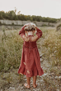 SS Girl's Dress Pippa Dress (rose muslin)