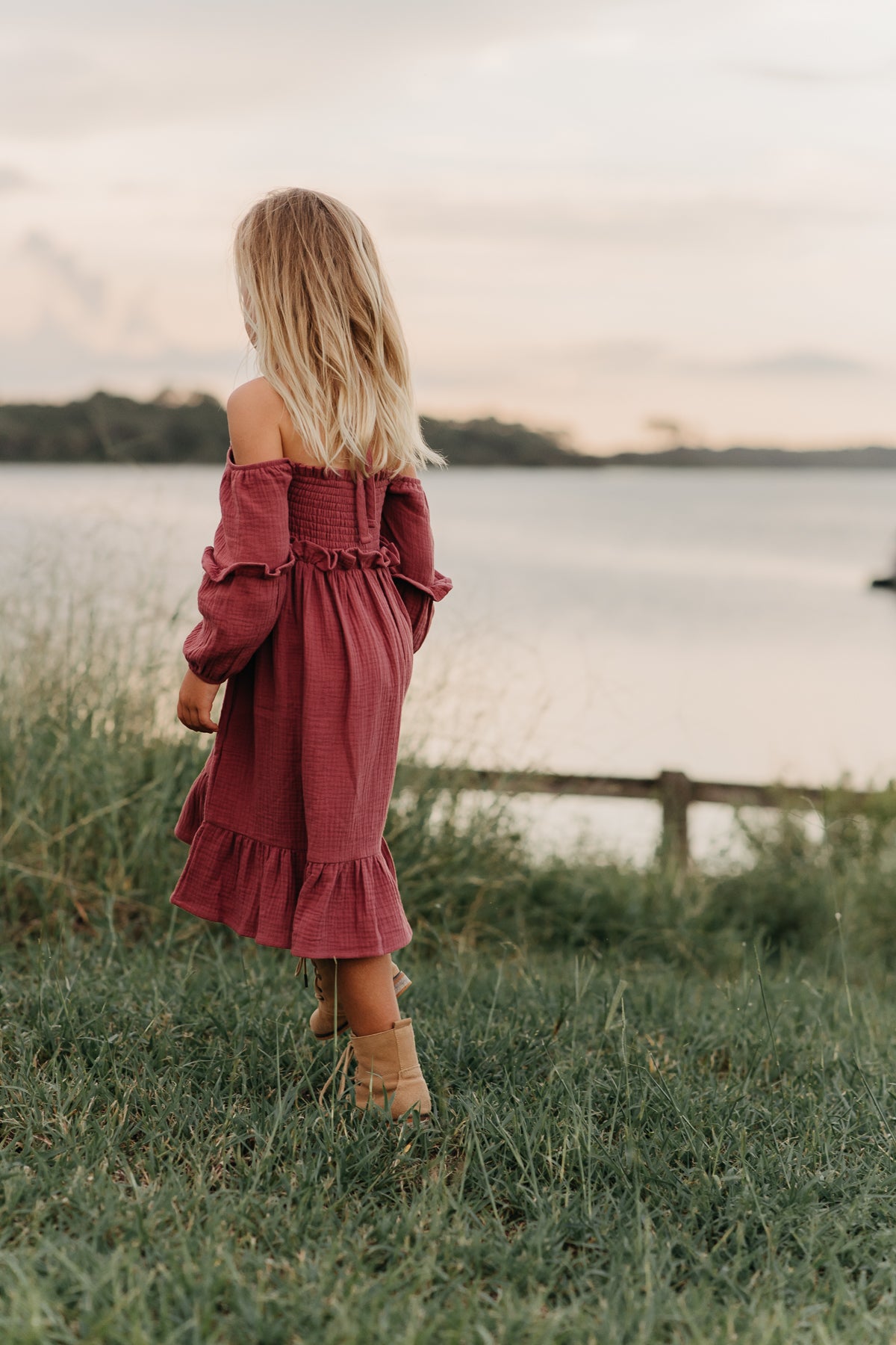 SS Girl's Dress Pippa Dress (rose muslin)