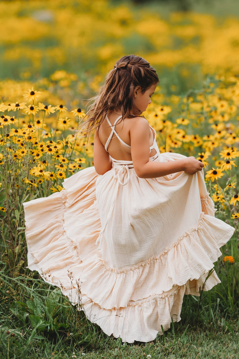 Marabella Dress (natural swiss dot) 12-14Y Marabella Dress (natural swiss dot) 12-14Y