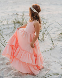 Wendy Dress (vibrant coral muslin)