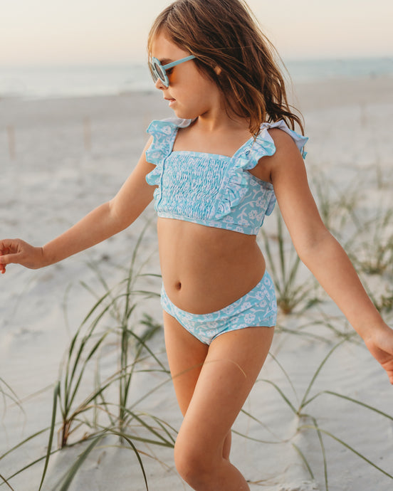 Smocked Ruffle Set - Floral