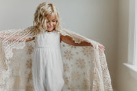 Vintage Crochet Blanket (ecru)
