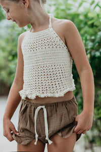 Petal Bloomers (mocha muslin)