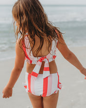Load image into Gallery viewer, Scoopback Set - Coral &amp; Pink Stripe