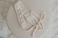 Flower Lace Hand-Crocheted Headband (cream)