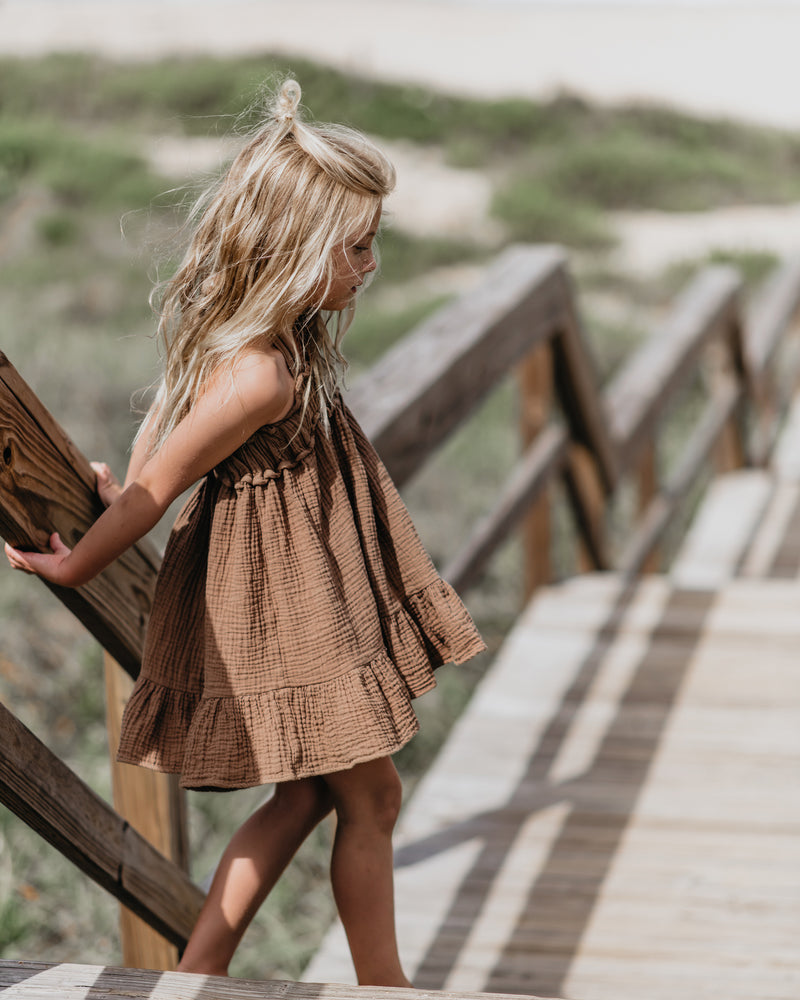 Evie Tunic Dress (mocha)