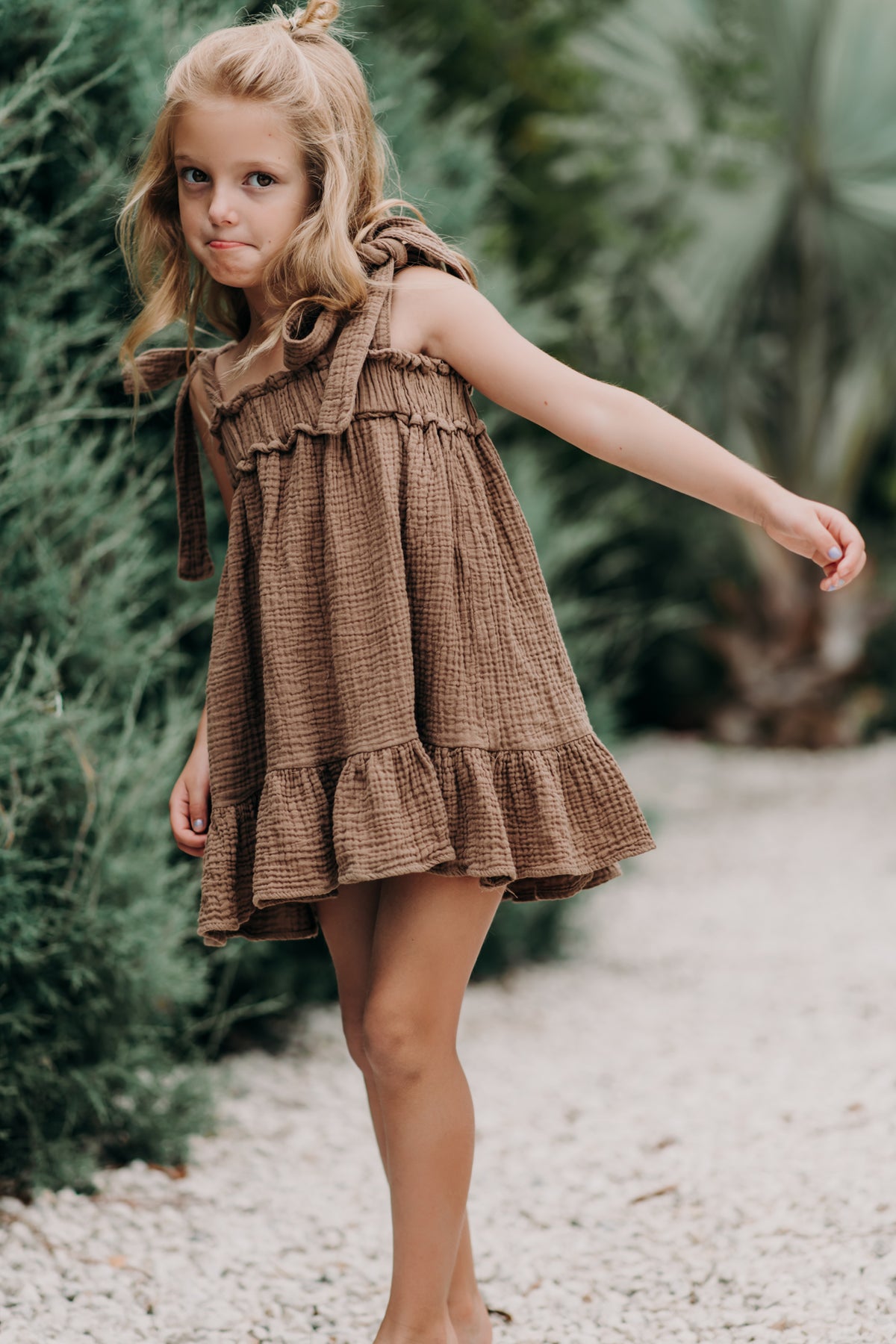 Evie Tunic Dress (mocha)