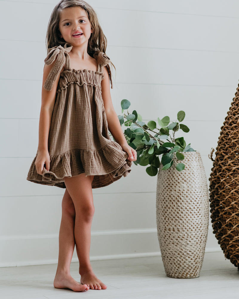 Evie Tunic Dress (mocha)